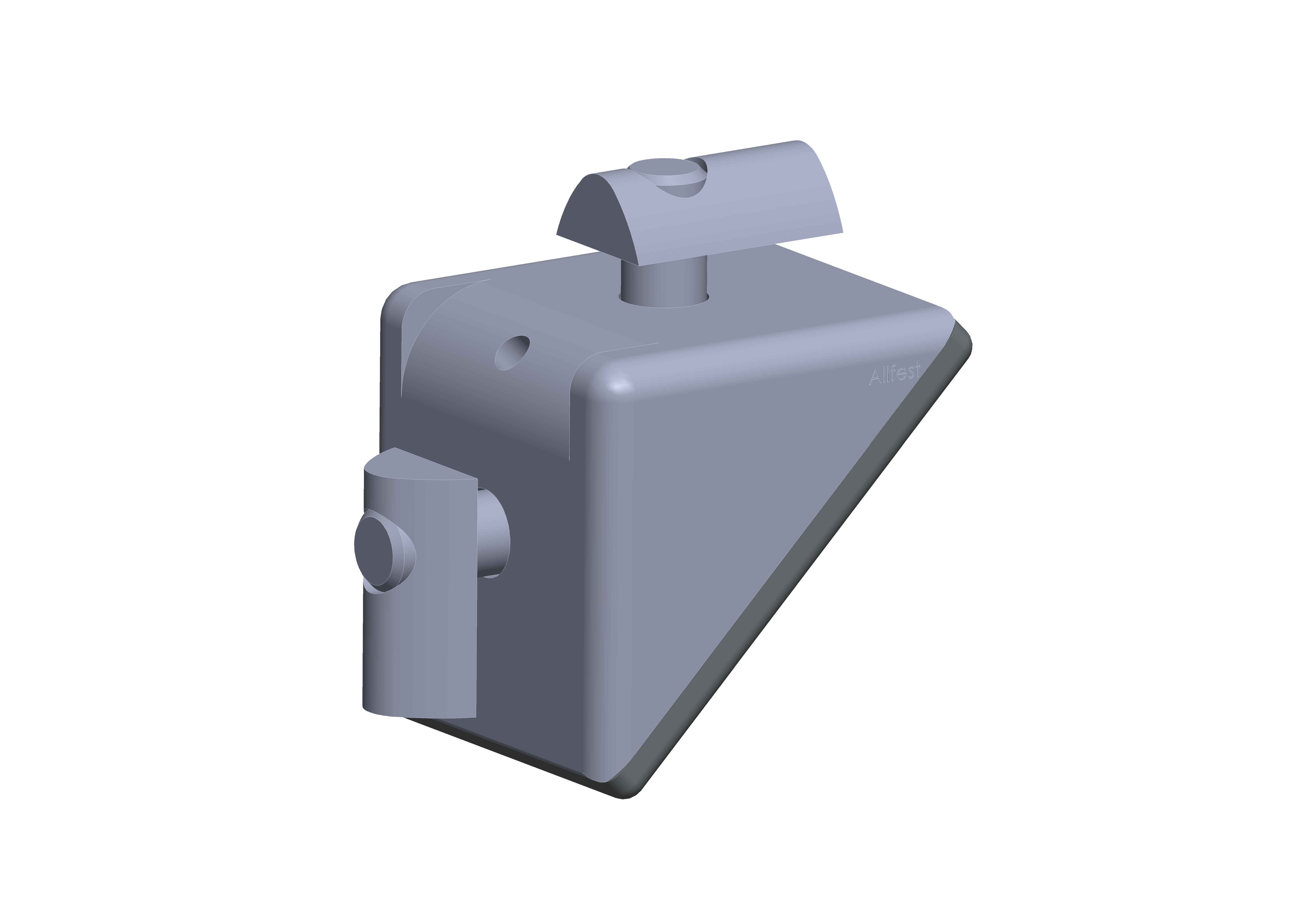 Kit équerre 8 40x40 Zn, surface coul. Alu